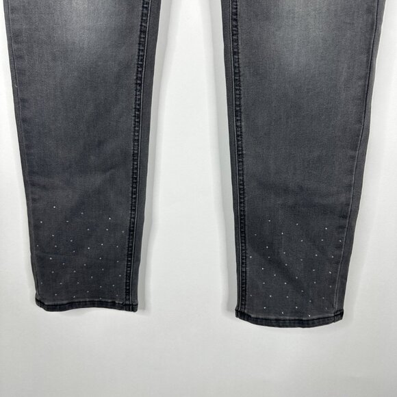 NWT White House Black Market High Rise Slim w/ Stones Jeans Slate Wash 2 #WHBM41 - Picture 4 of 11
